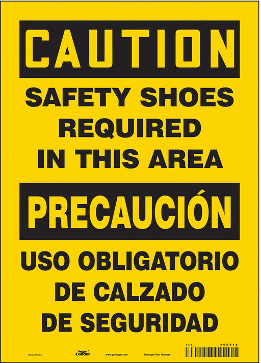 Safety Sign 14 inx10 in Vinyl