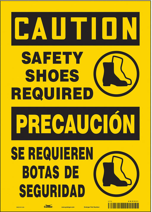 Safety Sign 14 inx10 in Vinyl