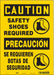 Safety Sign 14 inx10 in Vinyl