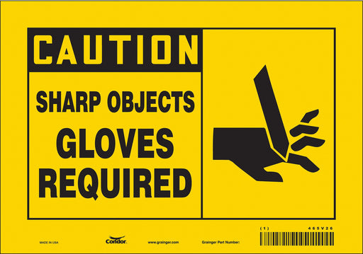 Safety Sign 7 inx10 in Vinyl