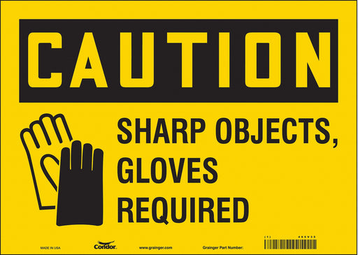 Safety Sign 10 in x 14 in Vinyl