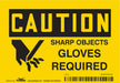 Safety Sign 3 1/2 inx5 in Vinyl
