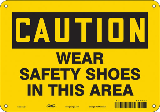 Safety Sign 7 in x 10 in Aluminum