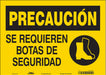 Safety Sign 10 inx14 in Vinyl