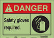 Safety Sign 10 in x 14 in Glow Vinyl
