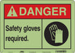 Safety Sign 10 in x 14 in Polyethylene