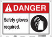 Safety Sign 10 in x 14 in Polyethylene