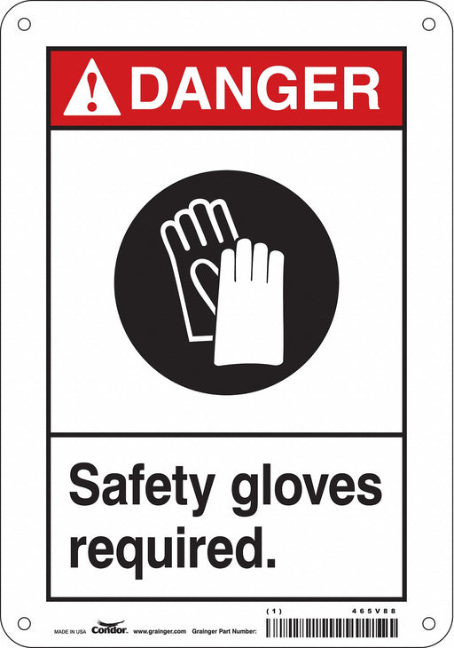 K0621 Safety Sign 10 in x 7 in Aluminum
