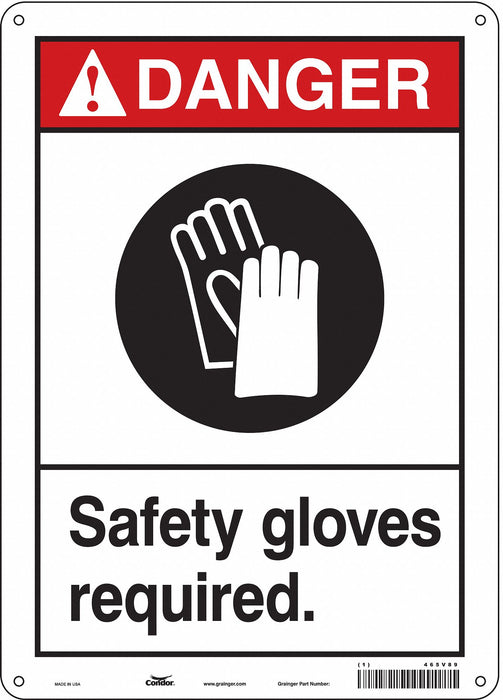K0621 Safety Sign 14 inx10 in Aluminum