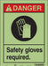 K0621 Safety Sign 14 in x 10 in Glow Vinyl