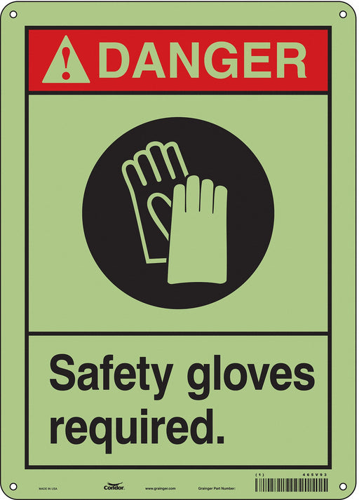 K0621 Safety Sign 14 in x 10 in Polyethylene