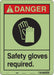 K0621 Safety Sign 14 in x 10 in Polyethylene