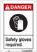 K0621 Safety Sign 10 in x 7 in Polyethylene