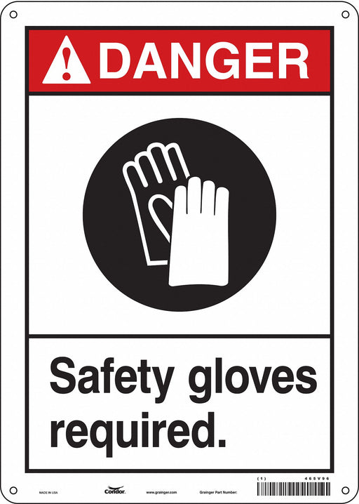 K0621 Safety Sign 14 in x 10 in Polyethylene