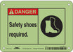 Safety Sign 5 in x 7 in Polyethylene