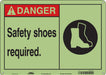 Safety Sign 10 in x 14 in Polyethylene