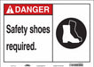Safety Sign 10 in x 14 in Vinyl
