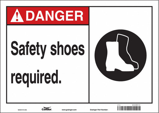 Safety Sign 10 in x 14 in Vinyl