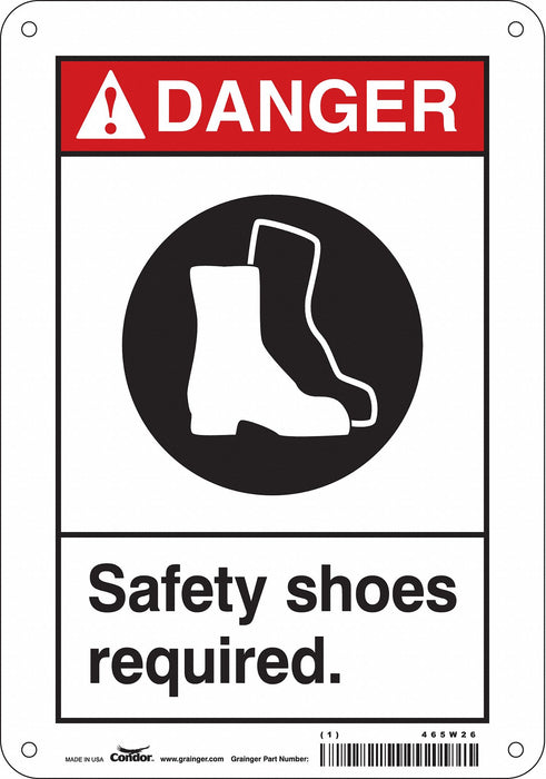 Safety Sign 10 inx7 in Aluminum