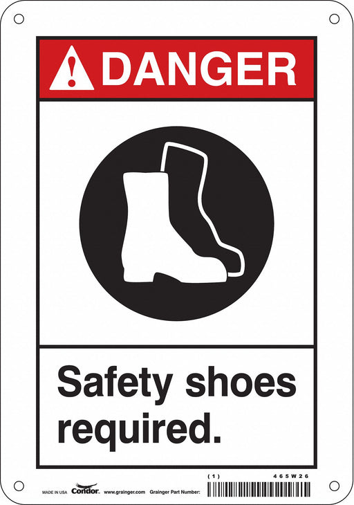 Safety Sign 10 inx7 in Aluminum