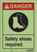 Safety Sign 14 in x 10 in Glow Vinyl