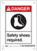 Safety Sign 7 in x 5 in Polyethylene