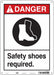Safety Sign 14 in x 10 in Polyethylene