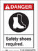 Safety Sign 7 in x 5 in Vinyl