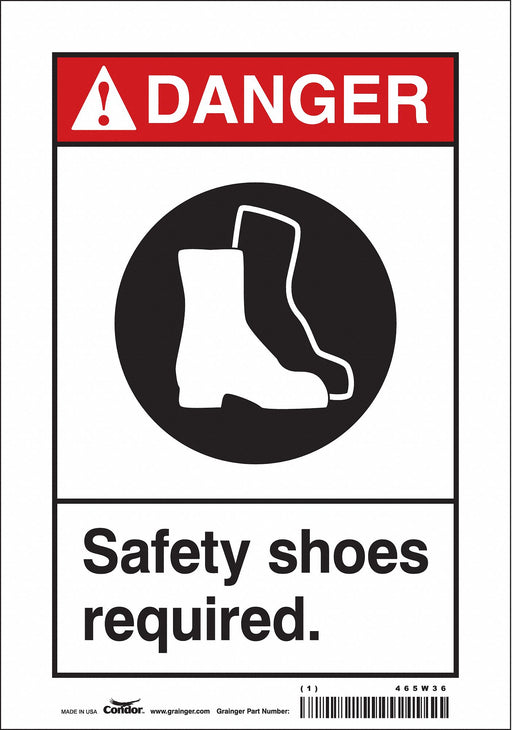 Safety Sign 10 in x 7 in Vinyl
