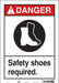 Safety Sign 14 in x 10 in Vinyl