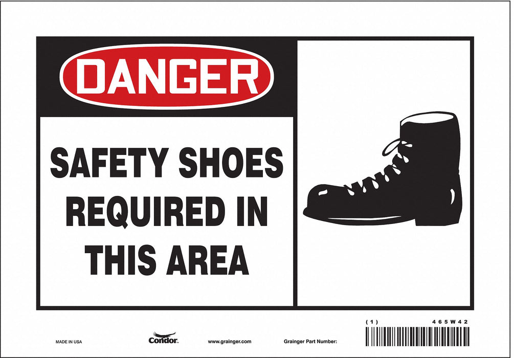 Safety Sign 7 in x 10 in Vinyl