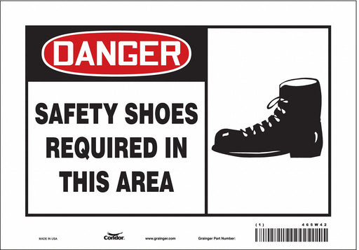 Safety Sign 7 in x 10 in Vinyl