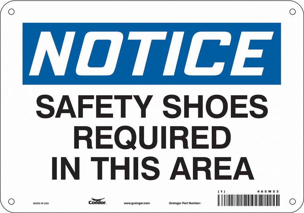 K0667 Safety Sign 7 in x 10 in Aluminum