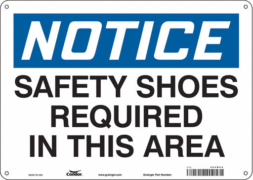 K0667 Safety Sign 10 in x 14 in Aluminum