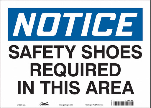 K0667 Safety Sign 10 inx14 in Vinyl