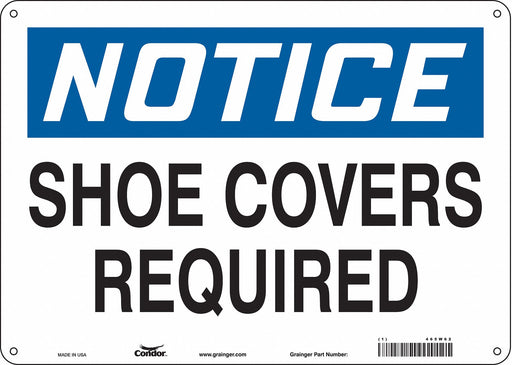 Safety Sign 10 inx14 in Aluminum