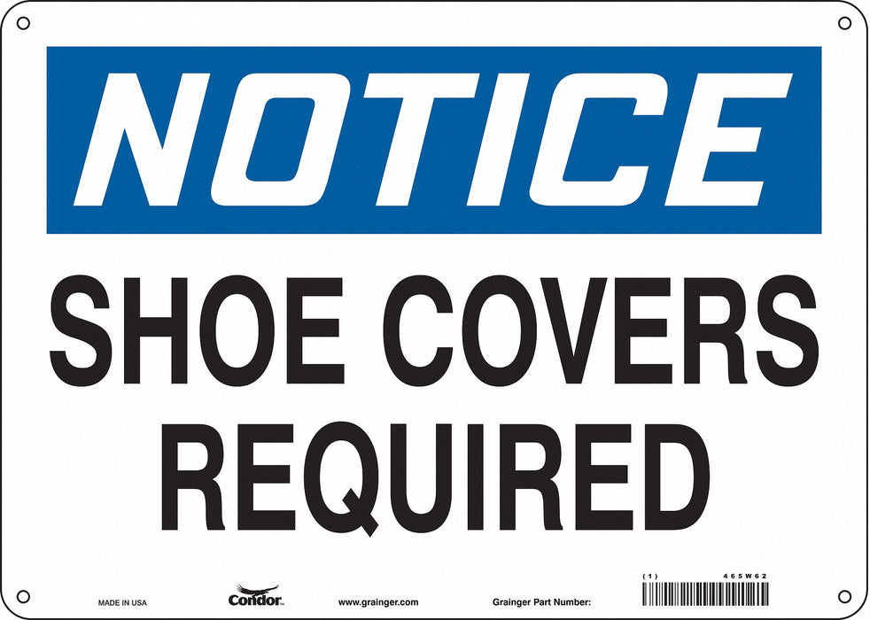 Safety Sign 10 inx14 in Aluminum