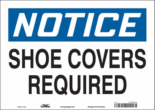 Safety Sign 10 inx14 in Vinyl