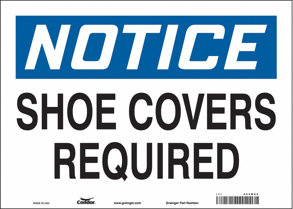 Safety Sign 10 inx14 in Vinyl