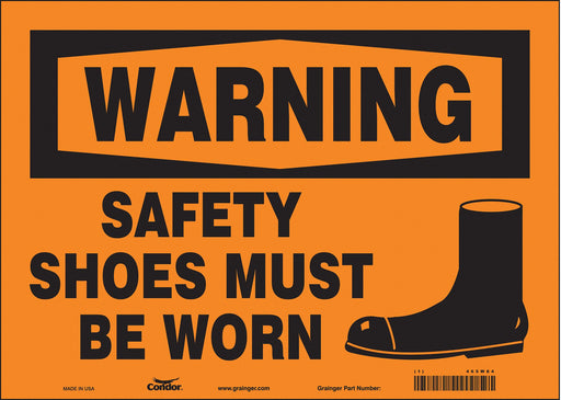 Safety Sign 10 inx14 in Vinyl