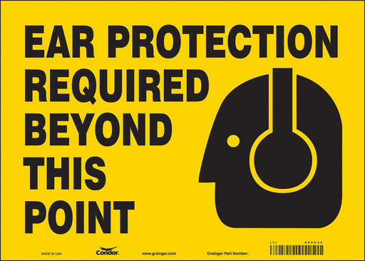 Safety Sign 10 in x 14 in Vinyl