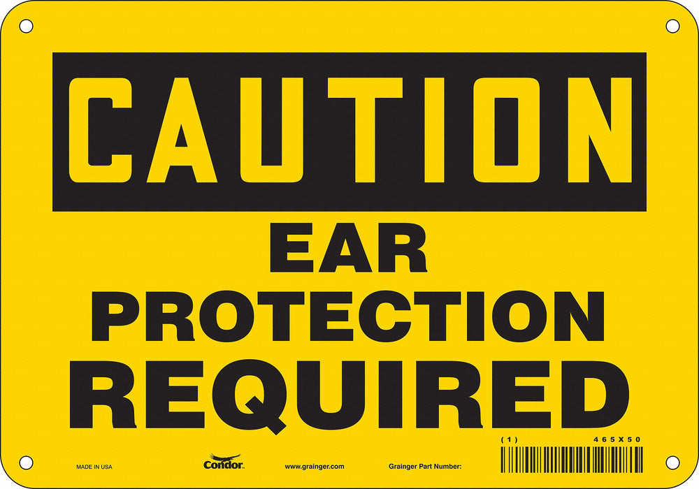 Safety Sign 7 in x 10 in Aluminum