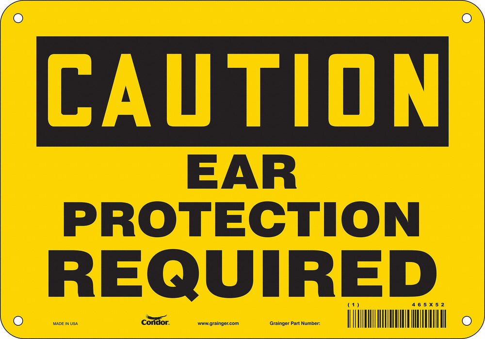 Safety Sign 7 in x 10 in Polyethylene