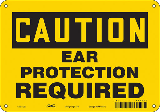 Safety Sign 7 in x 10 in Polyethylene