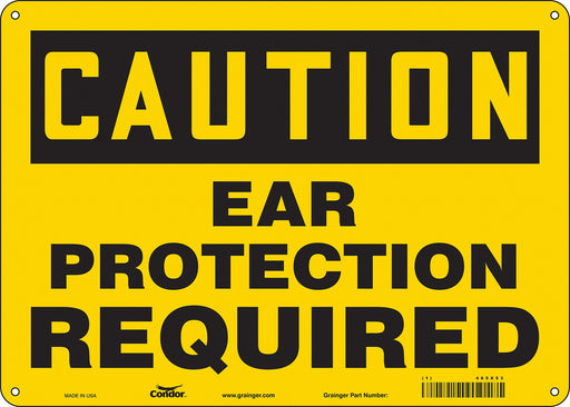 Safety Sign 10 inx14 in Polyethylene