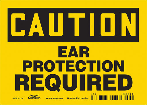 Safety Sign 5 inx7 in Vinyl