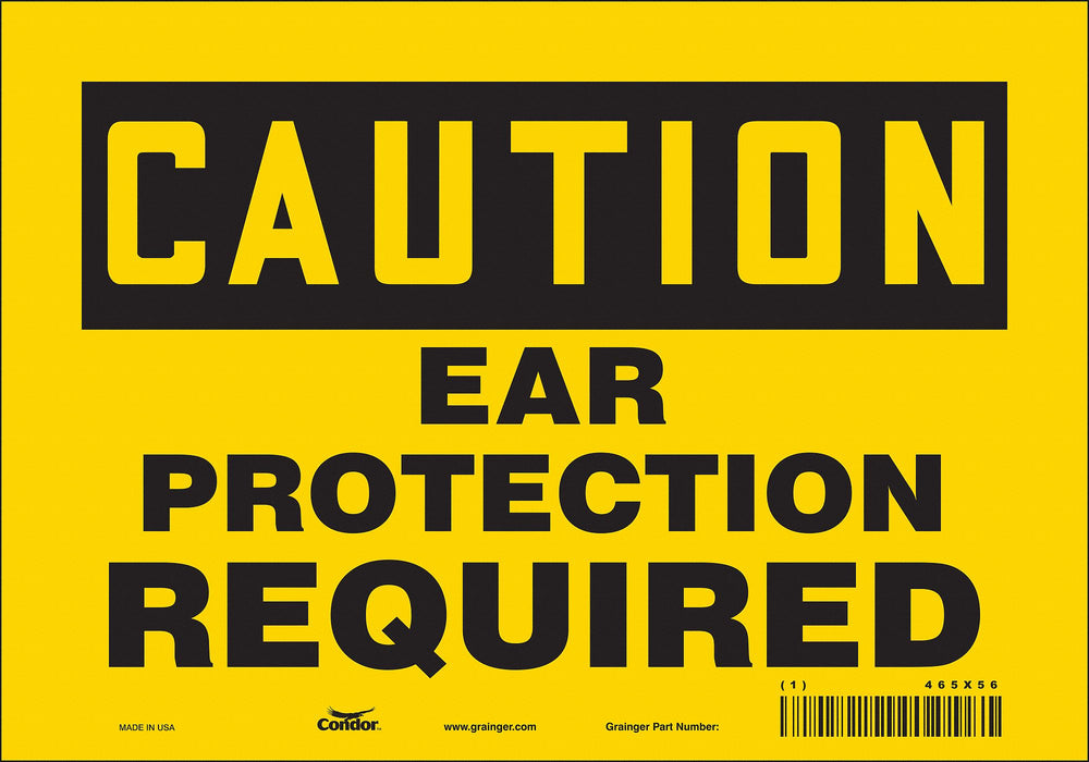 Safety Sign 7 inx10 in Vinyl