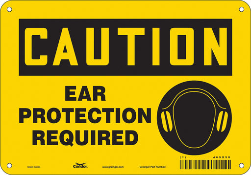 Safety Sign 7 in x 10 in Aluminum