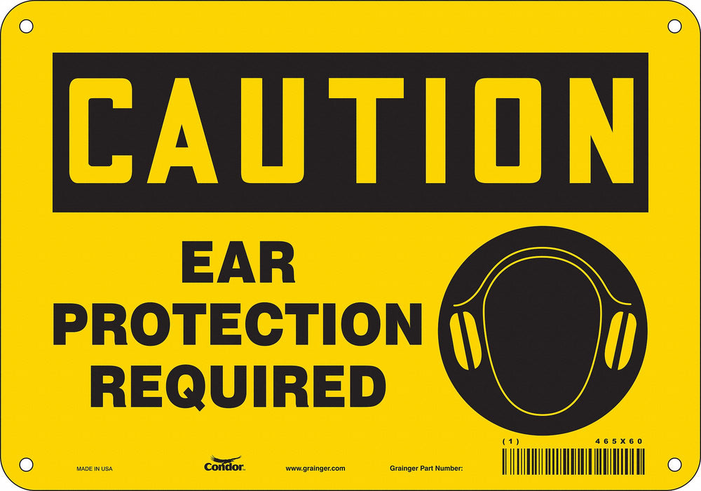 Safety Sign 7 inx10 in Polyethylene