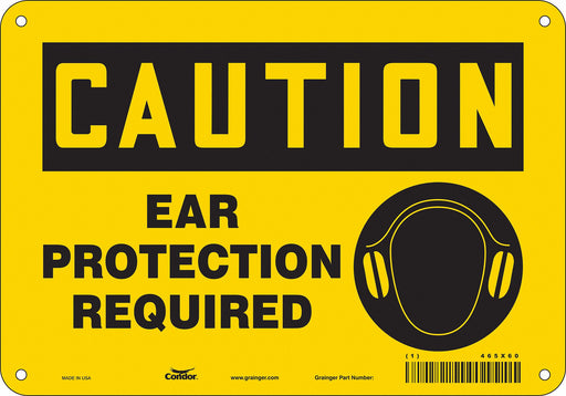 Safety Sign 7 inx10 in Polyethylene